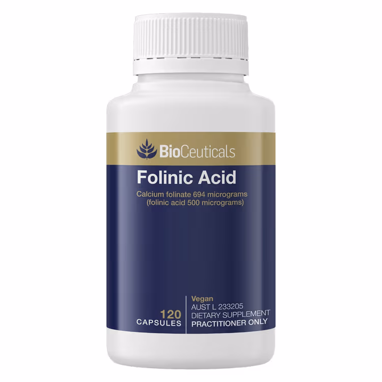 Folinic Acid 120 Capsules BioCeuticals