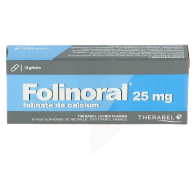 Folinoral 25mg Folinate Calcium (Folinic Acid) TheRaBel 14 viên