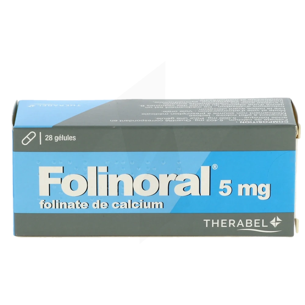 Folinoral 5mg Folinate Calcium (Folinic Acid) TheRaBel 28 viên