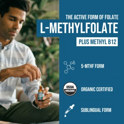 L-MethylFolate 30ml 5-MTHF Plus Methyl B12 Triquetra Health