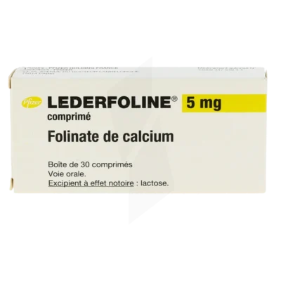 LederFoline 5mg Folinate Calcium (Folinic Acid) Pfizer 30 viên
