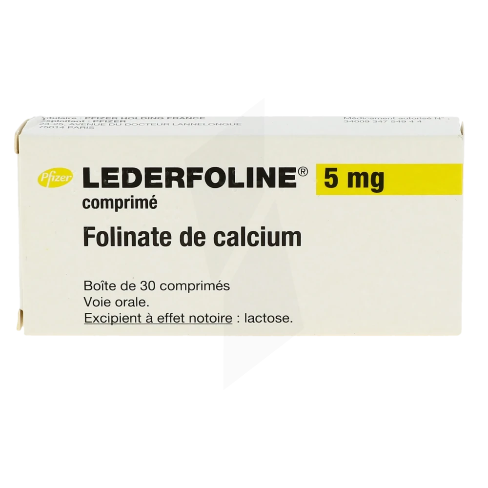LederFoline 5mg Folinate Calcium (Folinic Acid) Pfizer 30 viên