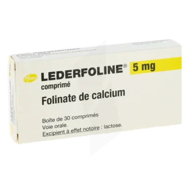 LederFoline 5mg Folinate Calcium (Folinic Acid) Pfizer 30 viên