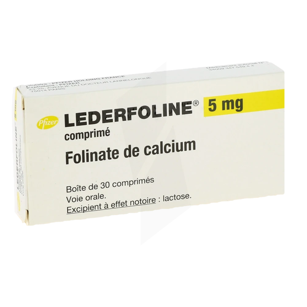 LederFoline 5mg Folinate Calcium (Folinic Acid) Pfizer 30 viên