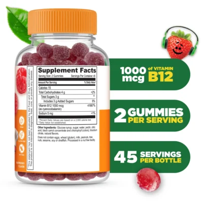Vitamin B12 Gummies Lifeable Kids 1000mcg 90 viên
