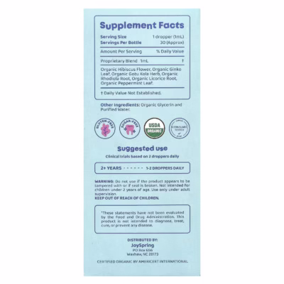 Genius Drops JoySpring 30ml - Hỗ trợ tập trung cho trẻ từ 2 tuổi