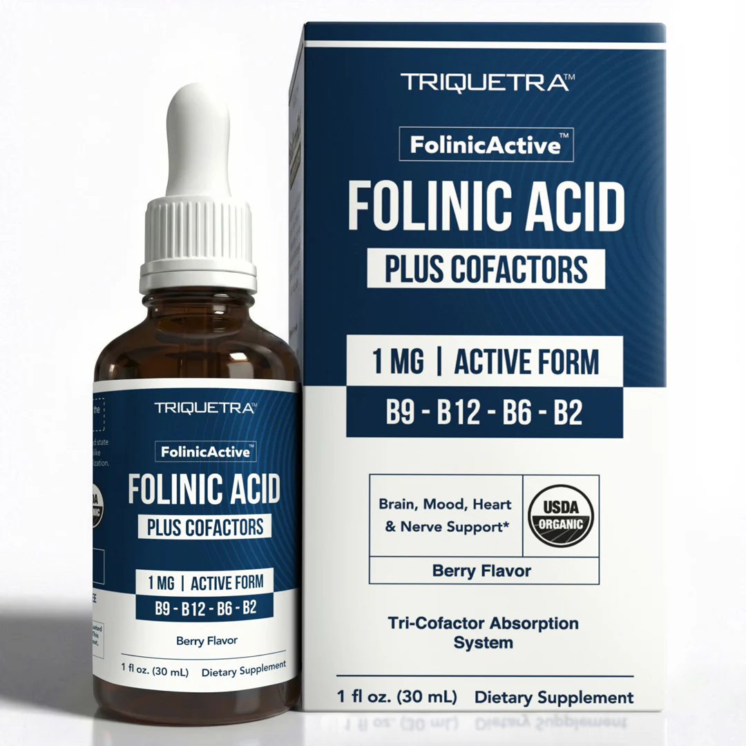 FolinicActive 30ml Folinic Acid Plus Cofactors B12 Triquetra Health FolinicActive 30ml Folinic Acid Plus Cofactors B12 Triquetra Health