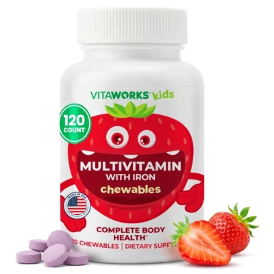 Vitaworks Multivitamin with Iron Chewables 120 viên - Bổ sung vitamin và khoáng chất